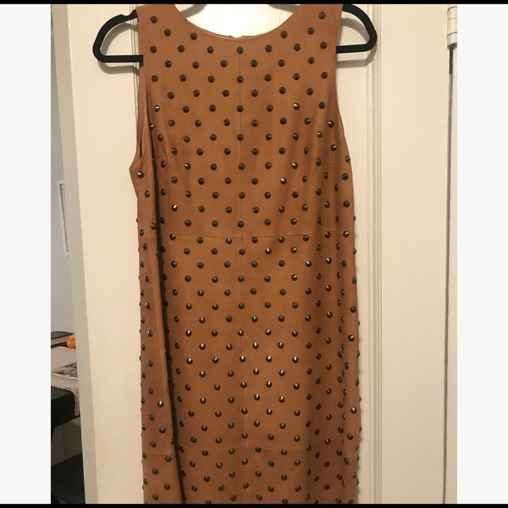 Alice & Olivia Suede Studded Dress